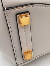 Michael Kors Campbell Medium Satchel In White Leather Fw0326lozdu