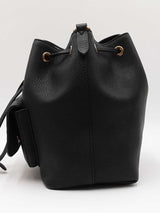 Louis Vuitton Black Leather Lockme Bucket Bag Eb1225rxzdu