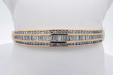 5.45cttw Diamond 14k Yellow Gold Hinged Bangle Bracelet 25.9 Grams Eb0626lrxzsa