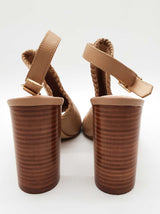 Kate Spade Taupe Tan Leather Slingback Heels Size Us 8m Do0525lxde