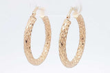 10k Yellow Gold Hoop Earrings 1.7 Grams Eb0626crsa