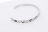 Gucci Icon 18k White Gold Cuff Bracelet 9.2 Grams Gucci Size 16 Eb0226erxsa