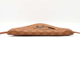 Mcm Himmell Triangle Pouch In Cognac Lauretos Coated Canvas Fw0725crdu