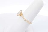0.75ctw Pear Shape Diamond Ring In 14k Yellow Gold 2.7 Grams Size 6 Eb1125cxzdu