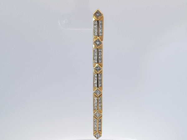 2.90 Cttw Diamond 18k Yellow Gold Pin / Broach 9.2 Grams Aa0525ezxsa