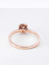 1.02 Cttw Diamond & 14k Rose Gold Halo Ring 3.4 Grams Size 8 Fw1125lwrxdu