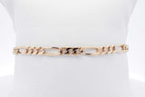 14k Yellow Gold Figaro Bracelet 5.4 Grams 8 Inch Eb0826wxzsa