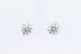 2.18ctw Lab Grown Diamond Stud Earrings In 14k White Gold 1.1 Grams Eb0723srxdu