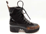 Louis Vuitton Laureate Desert Black Leather Boot Size Eu 40 Do1124wxzde