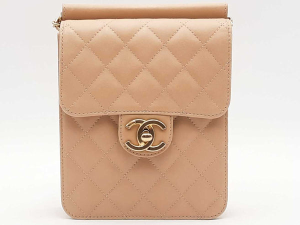 Chanel Mini Flap Crossbody Beige Aa0925lixzsa