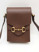 Gucci 1955 Horsebit Mini Brown Leather Crossbody Bag Eb0925wxzde
