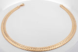 18k Yellow Gold Herringbone Chain Necklace 53 Grams 16 Inch Eb0526rpxzsa