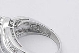 0.66cttw Diamond Ring In 14k White Gold 4.5 Grams Size 7 Eb0726rxzsa