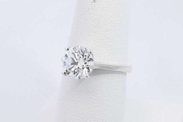 2.11ctw Lab Grown Diamond Ring In 14k White Gold 2.5 Grams Size 6.75 Eb1124rrpsa