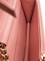 Chanel Pink Quilted Caviar Boy Wallet On Chain Eb1026lsxzde
