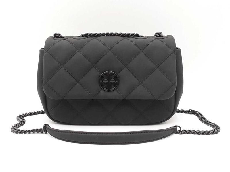 Tory Burch Willa Shoulder Bag In Matte Black Fw0925szdu