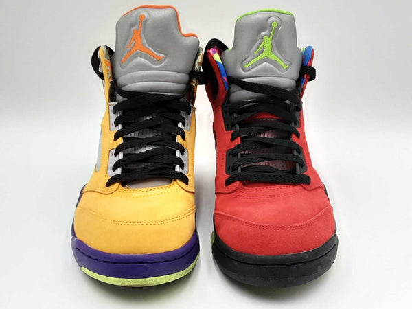 What The Nike Air Jordan 5 Size 9 Yellow & Red Sneakers Mslxzdu 14403000378