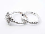 Neil Lane 1.35 Cttw Diamond & 14k White Gold Bridal Set 5.3g Size 5 Fw0326rxzdu