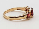 Garnet Citrine 10k Yellow Gold 2.4g Ring Size 7 Do1125ixde