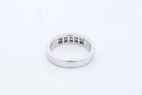 0.6cttw Princess Cut Diamond 14k White Gold Ring 5.2 Grams Size 6.25 Eb0526plrde