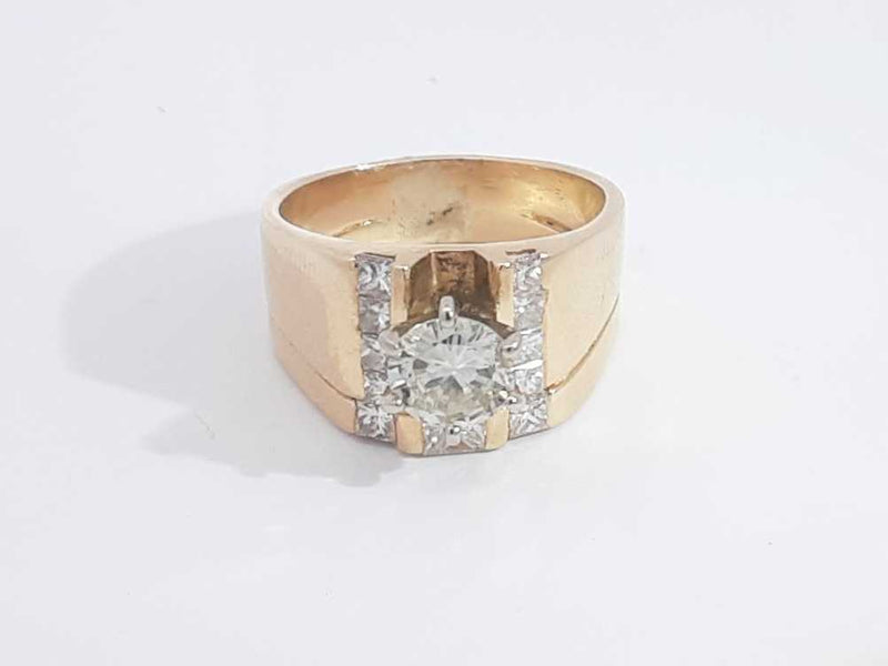 2.18 Cttw Diamond 14k Yellow Gold Ring 10.2 Grams Size 8.5 Aa0725ocxzsa
