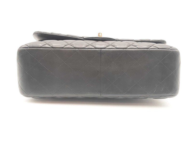 Chanel Lambskin Jumbo Double Flap Black Shoulder Bag Sd0825wwzxsa
