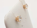 1.07 Cttw Lab Grown Diamonds 14k Yellow Gold 1.0g Stud Earrings Do0326orxde