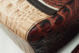 Brahmin Two Tone Croc Embossed Leather Crossbody Bag Eb0226pxsa