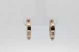 0.06cttw Diamond Hoop Earrings In 14k Yellow Gold 3.5 Grams Eb1026oorsa