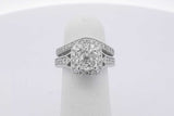 2.76cttw Diamond Wedding Set In 14k White Gold 7.8 Grams Size 3.5 Eb0426orxzsa