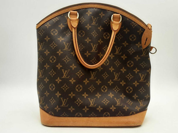 Louis Vuitton Monogram Lockit Vertical Gm Brown Handbag Aa0425crzsa