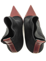 Balmain Black Red Ankle Sock Heels Size Eu/it 36.5 Do0525lxzde