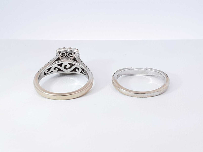 Neil Lane 1.57 Cttw Diamond & 14k Gold Bridal Set 8.5 Grams Size 6.5 Fw0925ezxdu