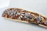 1.14cttw 10k Yellow Gold Diamond Hinged Bangle Bracelet 18.7 Grams Eb0626lwxzdu