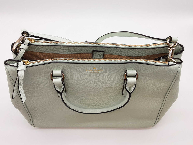 Kate Spade Spade Mulberry Street Leighann Mint Green Satchel Sd1125wzde