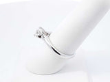 1.02 Cttw Diamond & 14k White Gold Solitaire Engagement Ring 3.9 Grams Size 7.25 Fw0726lcexdu
