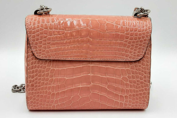 Louis Vuitton Pink Crocodile Twist Shoulder Bag Eb0724ixxzdu