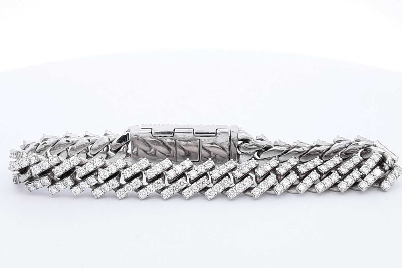 Approx. 2.92ctw Diamond Tennis Bracelet 10k White Gold 34.55 Grams Eb1024lrxzsa