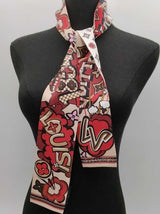 Louis Vuitton Street Monogram Silk Bandeau Scarf Eb1026oxzsa