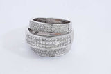 1.92ctw Diamond Ring In 18k White Gold 12.1 Grams Size 6 Eb1225ixzdu