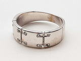 0.12 Cttw Natural Diamonds 14k White Gold 6.3g Ring Size 8 Do0326wwxde
