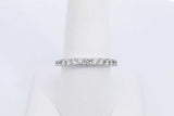 0.39ctw Diamond Ring In 14k White Gold 2.6 Grams Size 8 Eb1125oxzdu