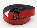 Christian Louboutin Rui Cl-logo Belt Red Size 45 Aa0826lzxsa