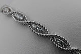 0.51cttw Diamond Hinged Bangle Bracelet 14k White Gold 12.7 Grams Eb0926llxzsa