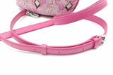 Mcm Pink Monogram Jacquard Dessau Drawstring Bucket Bag Eb1026crsa