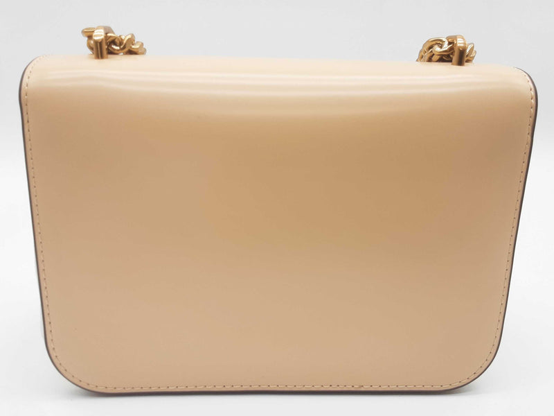 Tory Burch Eleanor Spazzolato Os Vanilla Beige Leather Shoulder Bag Do0525lxzde