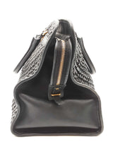 Yves Saint Laurent Ysl Cabas Chyc Black Braided Vinyl Duffle Bag Do0426pxzde