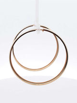 14k Yellow Gold Classic Hoop Earrings 6.1 Grams Fw0326wxzdu