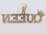 10k Yellow Gold 6 Grams Queen Pendant Aa1125lpzsa