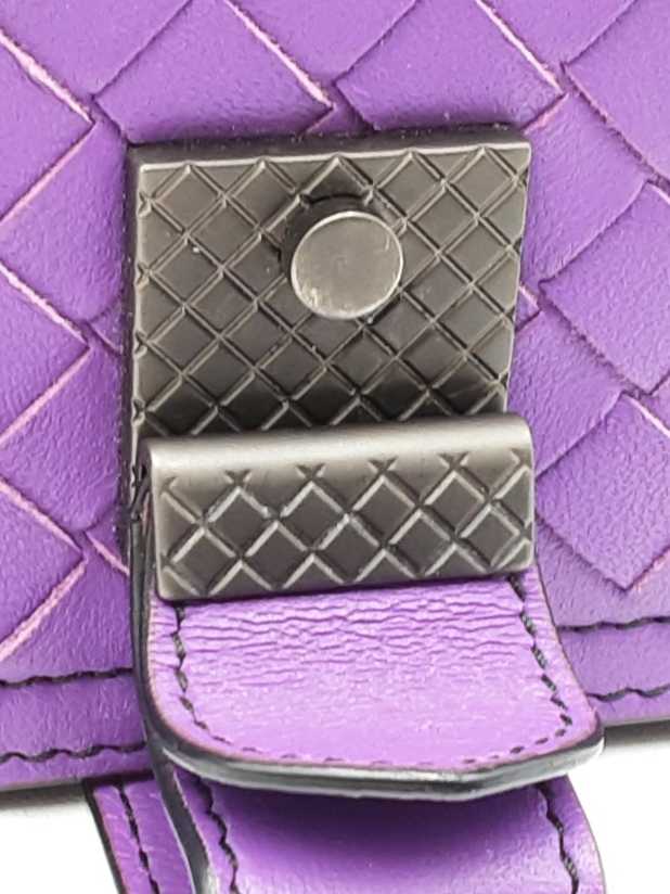 Bottega Veneta Nappa Intrecciato Runway Shoulder Bag In Purple Fw0225ozxdu